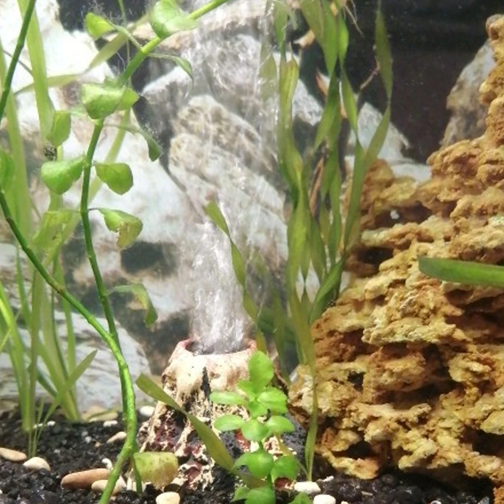 Decoración del tanque de peces del acuario con forma de volcán, bomba de oxígeno, bomba de aire de piedra de burbuja de aire, decoración del acuario del tanque de peces - imagen 3