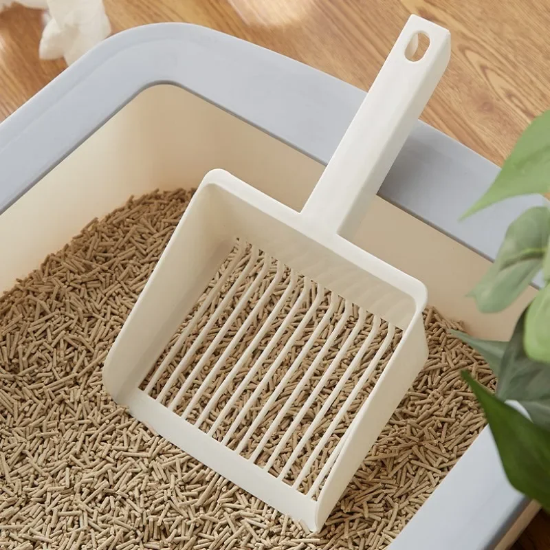 Pala de arena para gatos, pala de arena Extra grande para gatos, pala de arena de plástico para limpieza de inodoro de gatos, cucharas de arena colgantes, suministros para mascotas - imagen 3