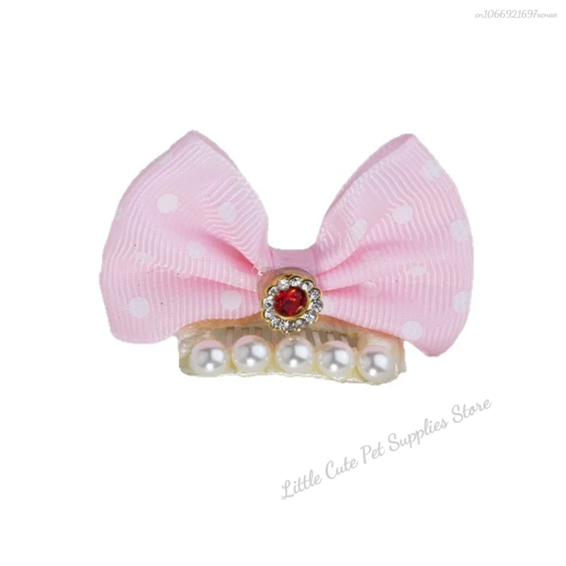 Horquilla con lazo para perros, pinzas para el pelo para perros, reina, gato, accesorios para el cabello para perros, suministros para mascotas - imagen 2