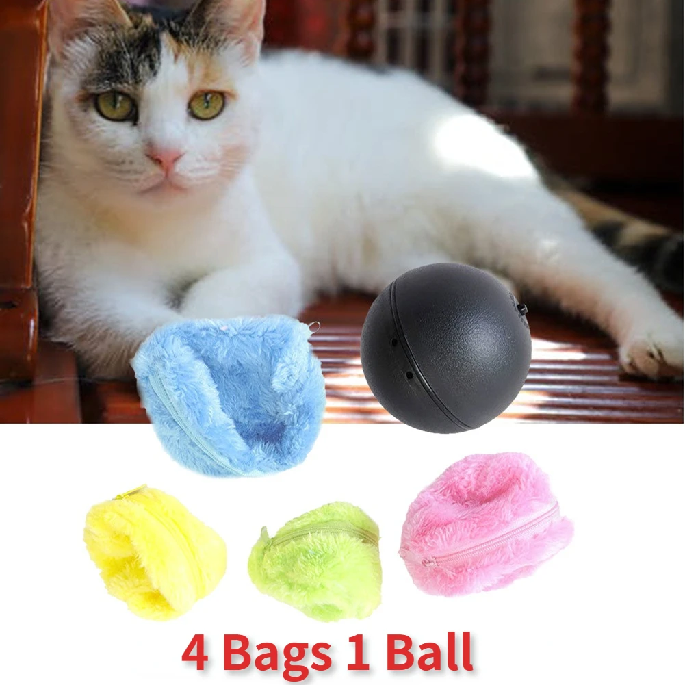 Juguete interactivo automático para gatos – Pelota activadora eléctrica - imagen 4