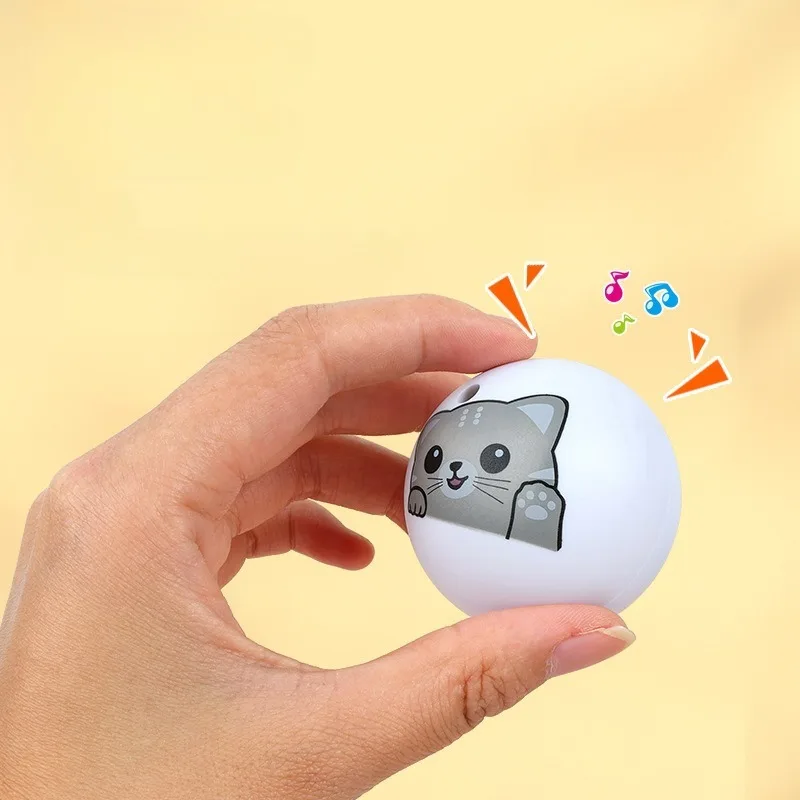 Juguetes de pelota chirriante para mascotas, suministros de juego interactivos para interiores para gatos, productos de entrenamiento para lanzar dientes resistentes al masticable para gatitos y cachorros - imagen 5