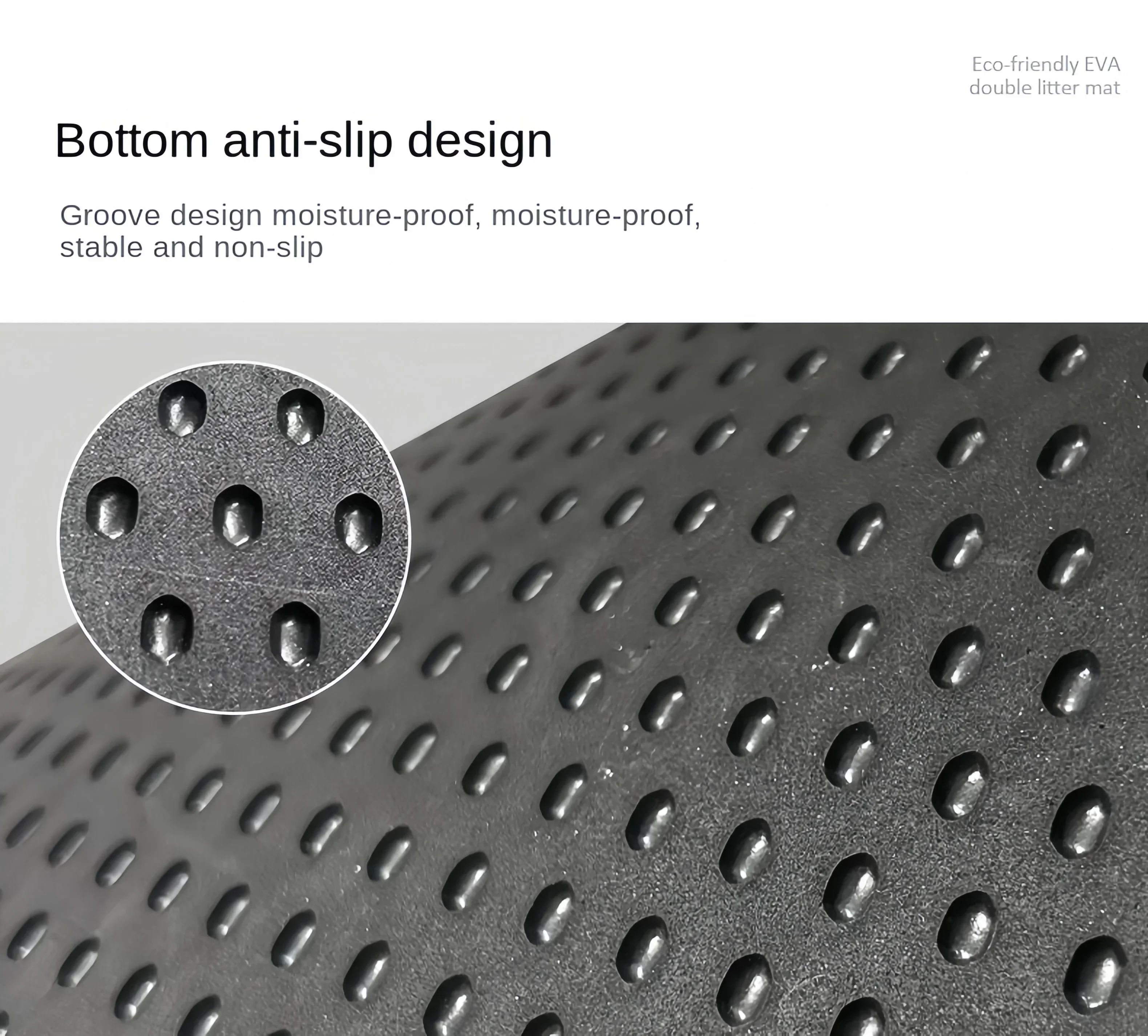 Estera de arena para gatos de 60x90cm, impermeable, doble capa, caja de arena para mascotas, estera para inodoro para mascotas, estera antideslizante para gatos, estera lavable para gatos, limpieza para mascotas - imagen 5