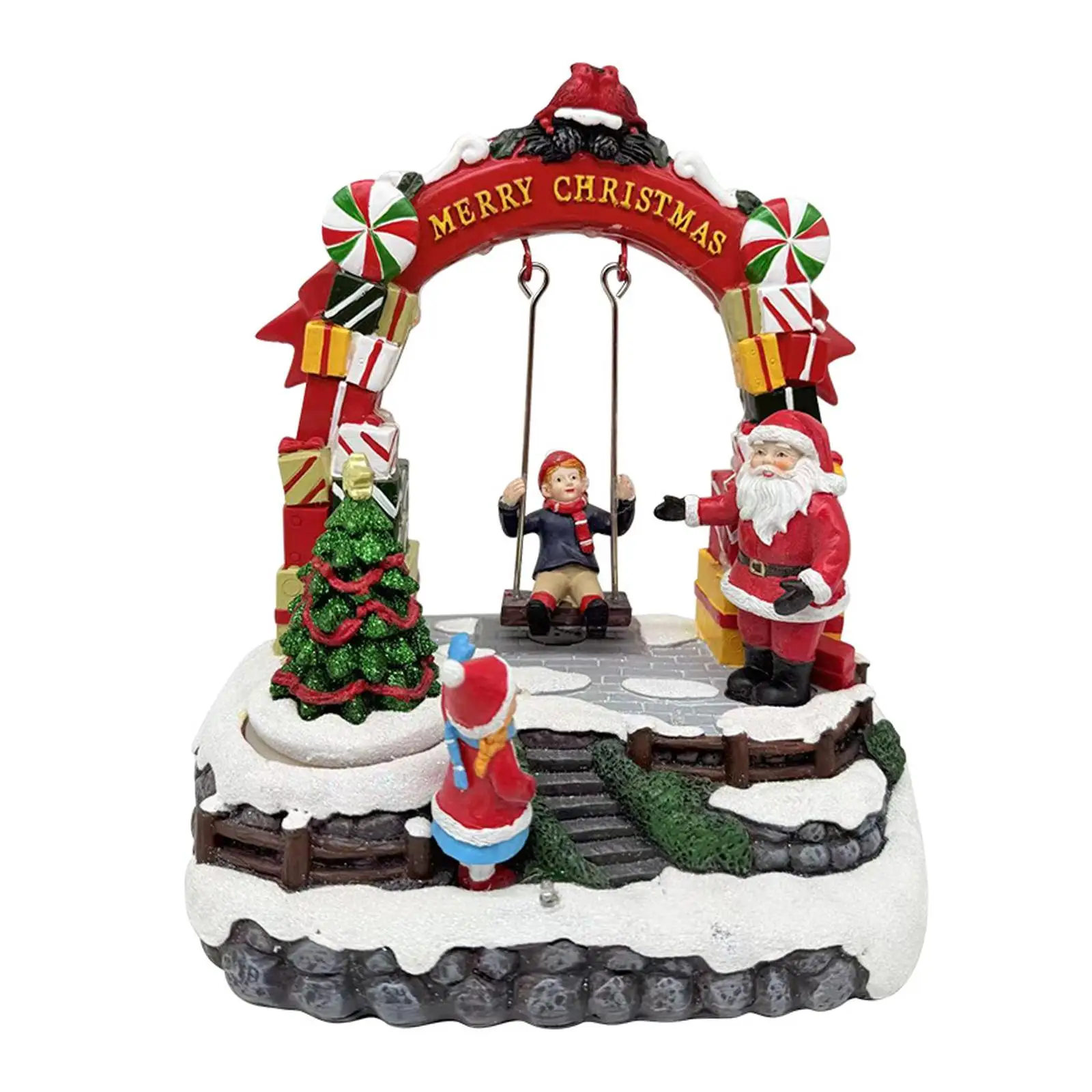 Christmas Music Box, Holiday Decoration, Rotating Christmas Tree, Musical