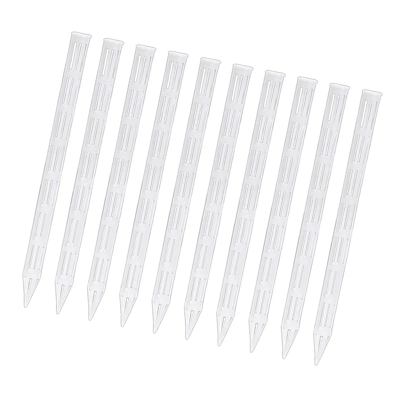 10 Pieces Reusable Professional Pots Soil Aeration Stakes Air Tubes 1.5x25cm Transparent