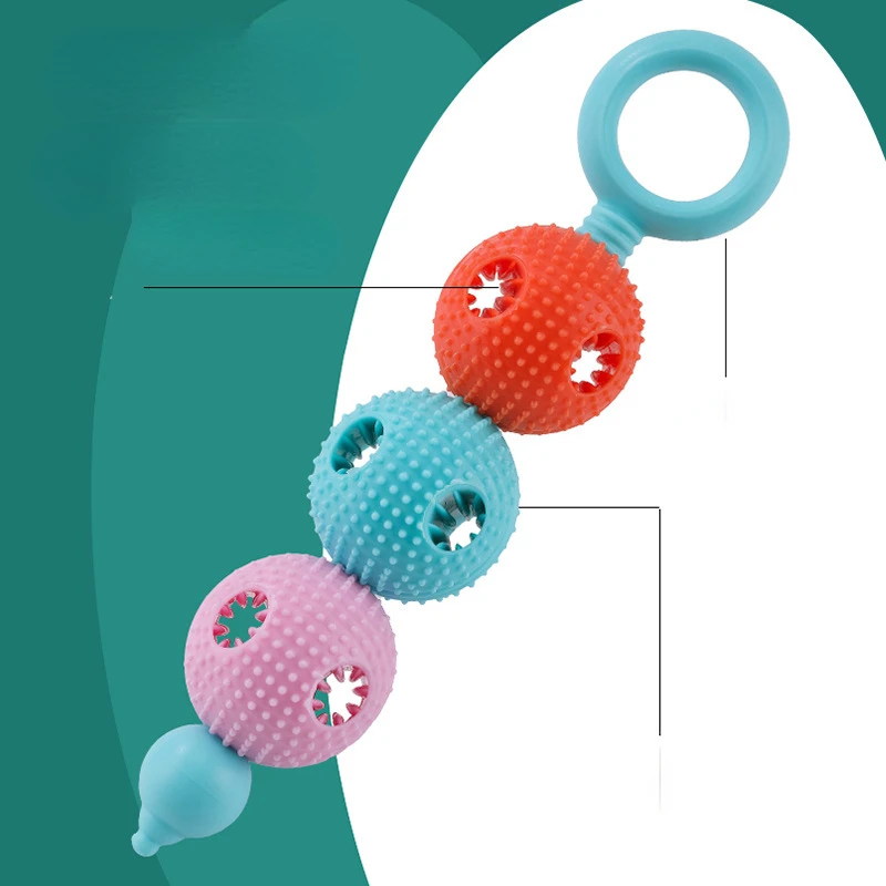 Juguetes de palo Molar para perros, rompecabezas de comida para mascotas, comida lenta para cachorros, juguetes interactivos TPR para masticar perros, accesorios duraderos para aliviar el aburrimiento - imagen 4