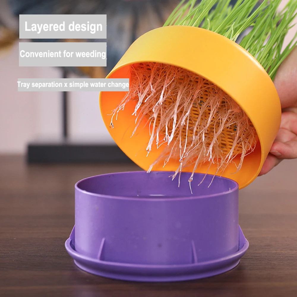 Crece la hierba de tu gato con este Kit de plantador hidropónico reutilizable, macetas hortícolas, bolsas de cultivo para plantar - imagen 2