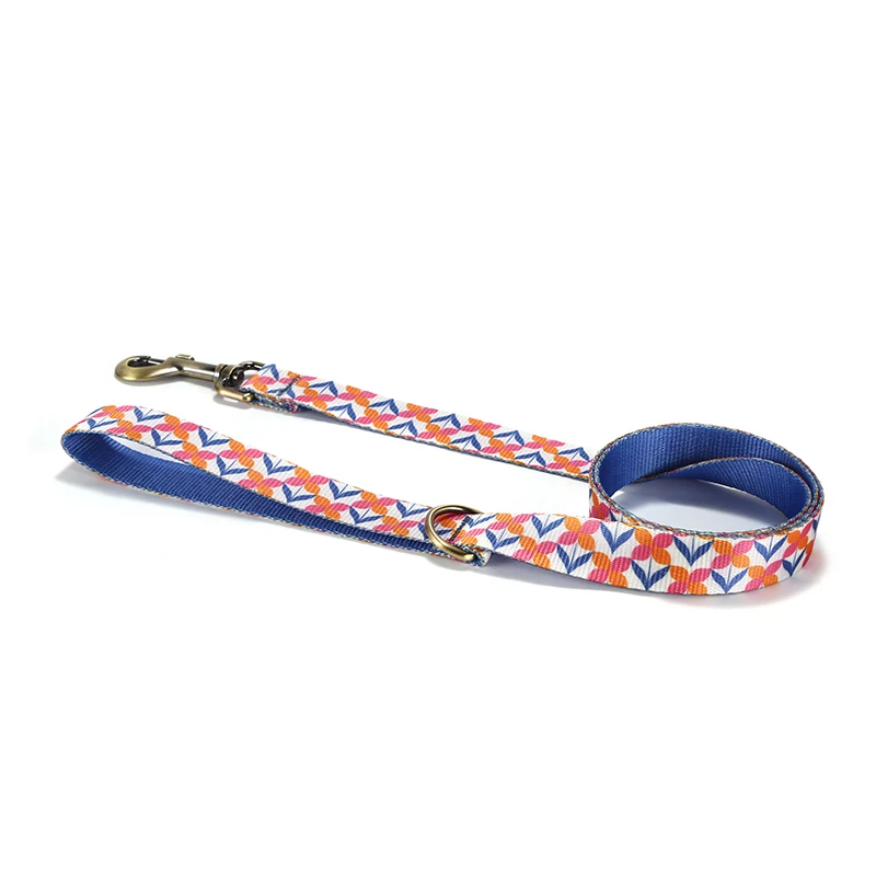 PLATTCO, accesorio hecho a mano de diseño propio, violeta floreciente, Collar y correa para perro con Nudo de mariposa a la moda, juego de 5 tamaños PDC354 - imagen 2