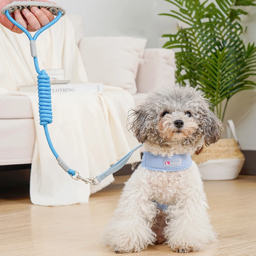 1 ชุด Breathable ตาข่ายไม่มีดึงสายรัดสุนัข + สายจูงปรับ Escape-Proof Vest Leash สําหรับสัตว์เลี้ยงสุนัขขนาดกลางขนาดเล็กกลางแจ้งเดิน - imagen 4