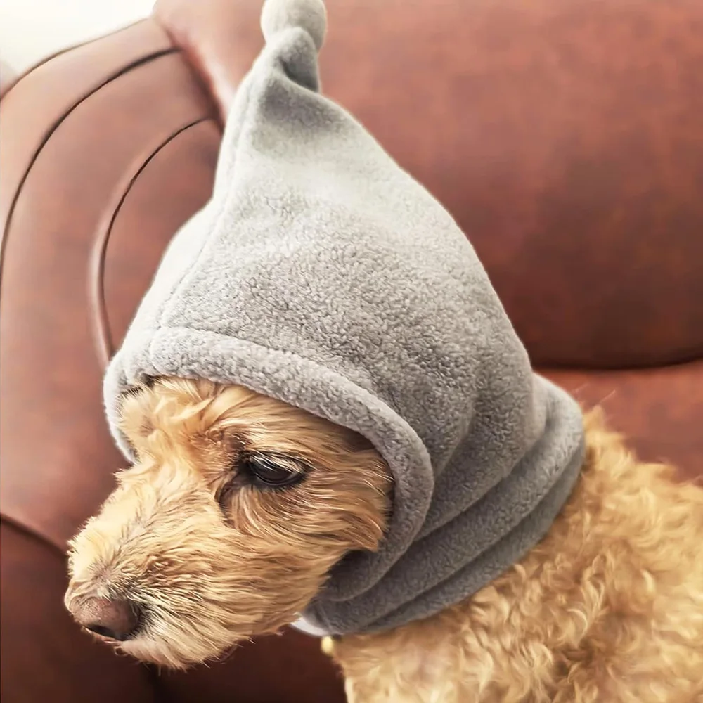 Gorro cálido de invierno para mascotas, diseño con cordón ajustable para calidez para perros, gorro informal para mascotas