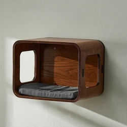 Hamaca para gatos – Árbol colgante de pared en madera