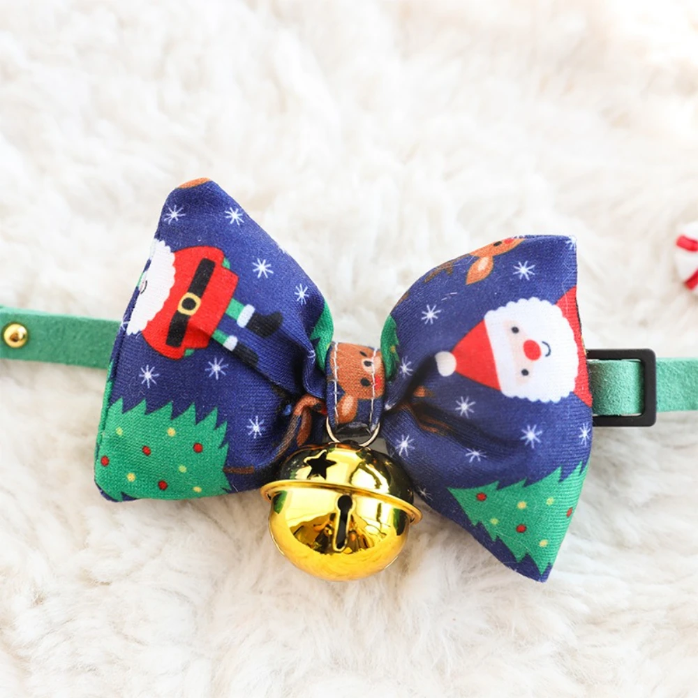 Collar con lazo navideño para gatos y perros pequeños – Decorativo - imagen 5