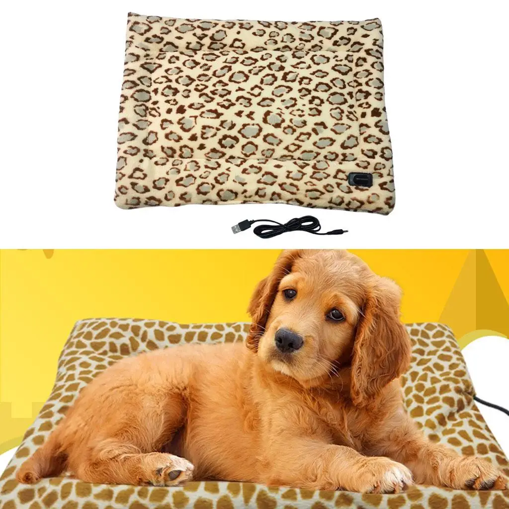 Pet Heating Pad Heated Mat Blanket Electric Warming Three Grade Temperature for Dog Puppy