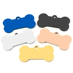 Llavero etiqueta identificación perro acero inoxidable personalizada hueso
