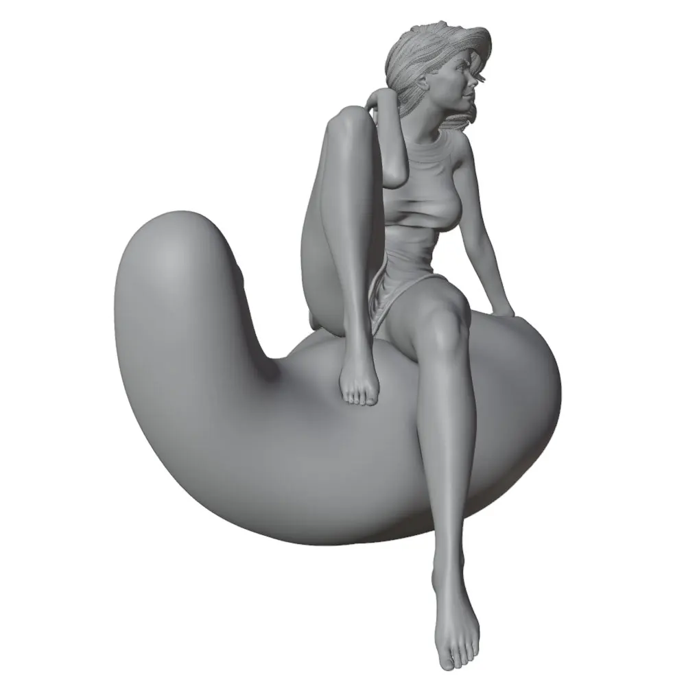 Modelo decorativo 3D para habitación – Resina gris 1/24 sin montar