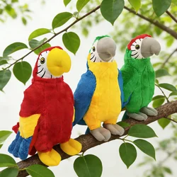 Juguete interactivo de peluche para perros, juguetes seguros para perros, pájaro, loro, juguete con sonido divertido, juguete para perros de peluche, juguetes resistentes para perros, suministros para mascotas, juegos para perros