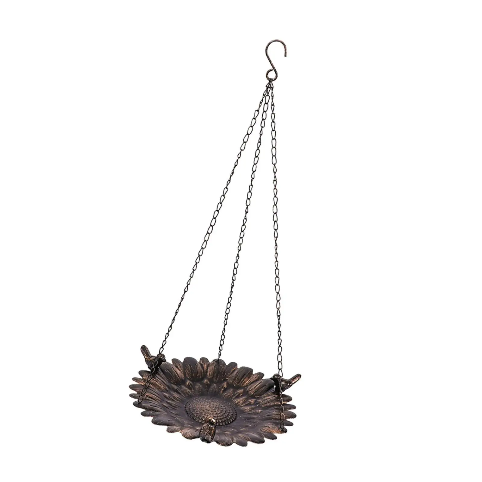 Hanging Bird Bath Bird Feeder Trendy Metal Practical Lightweight Water Bowl Feeding Dish for Sparrows Hummingbirds Courtyard