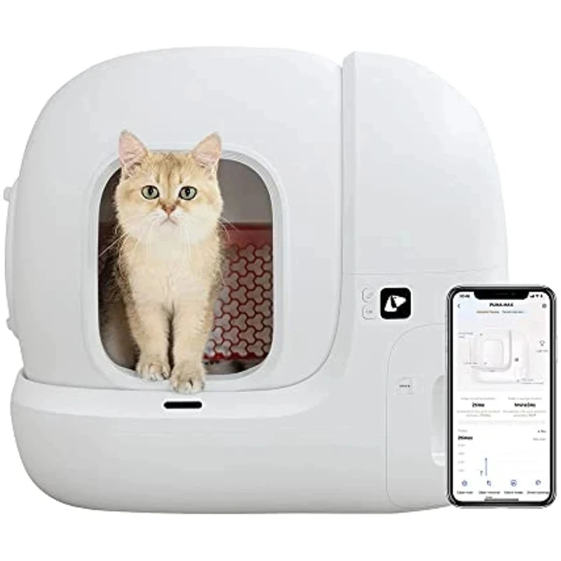 PETKIT-caja de arena automática para gatos PURA MAX, autolimpieza con Control por aplicación, inodoro inteligente para gatos múltiples y grandes, versión Global