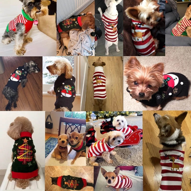 Jersey navideño de reno – Disfraz cálido para perros y gatos - imagen 3