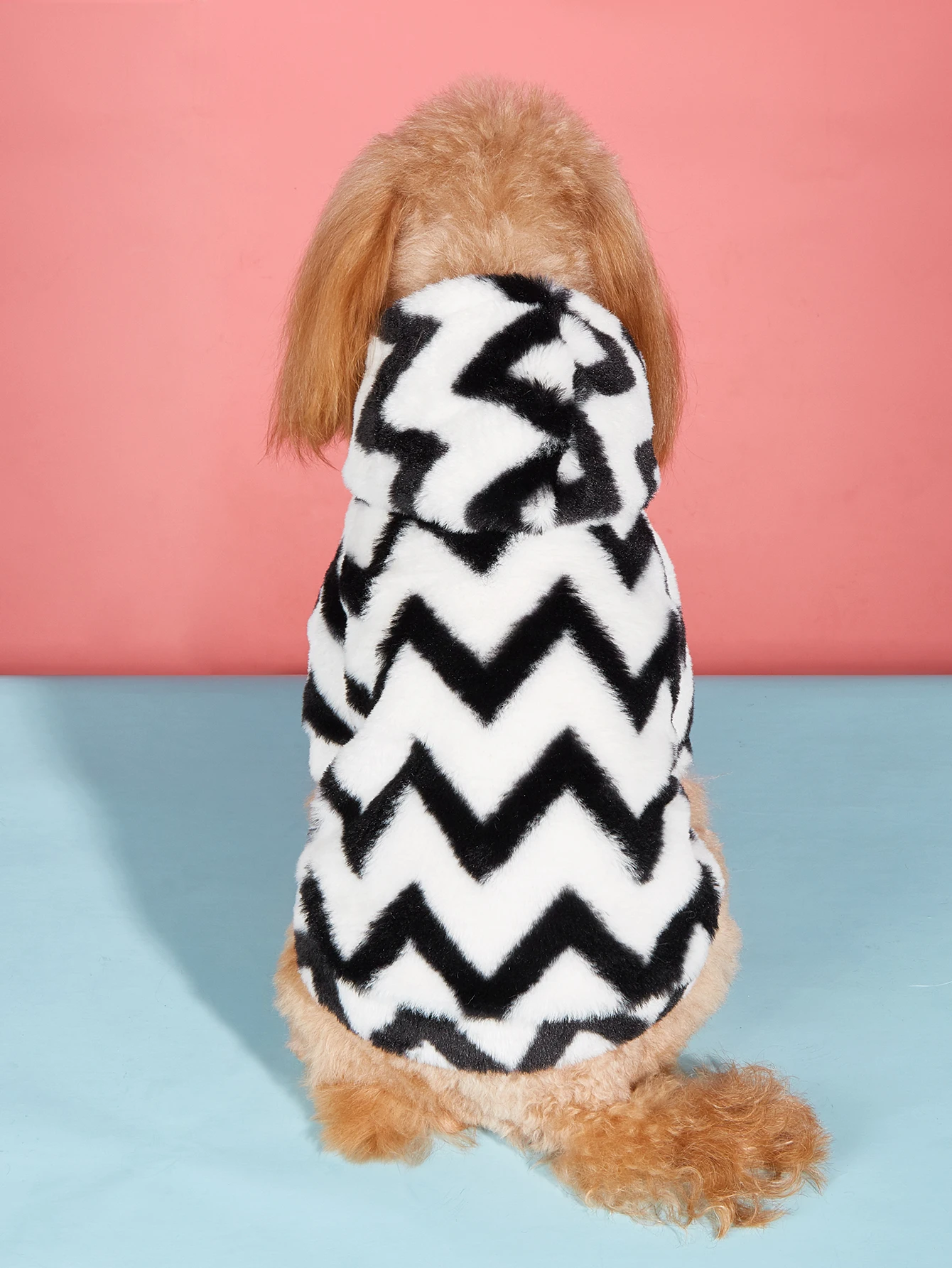Dog Hoodies Puppy with Wavy Line Printed Sweatshirts for Small Medium Dog Cat Soft and Warm Shirts Dog Pajamas Outfit Pet - imagen 3