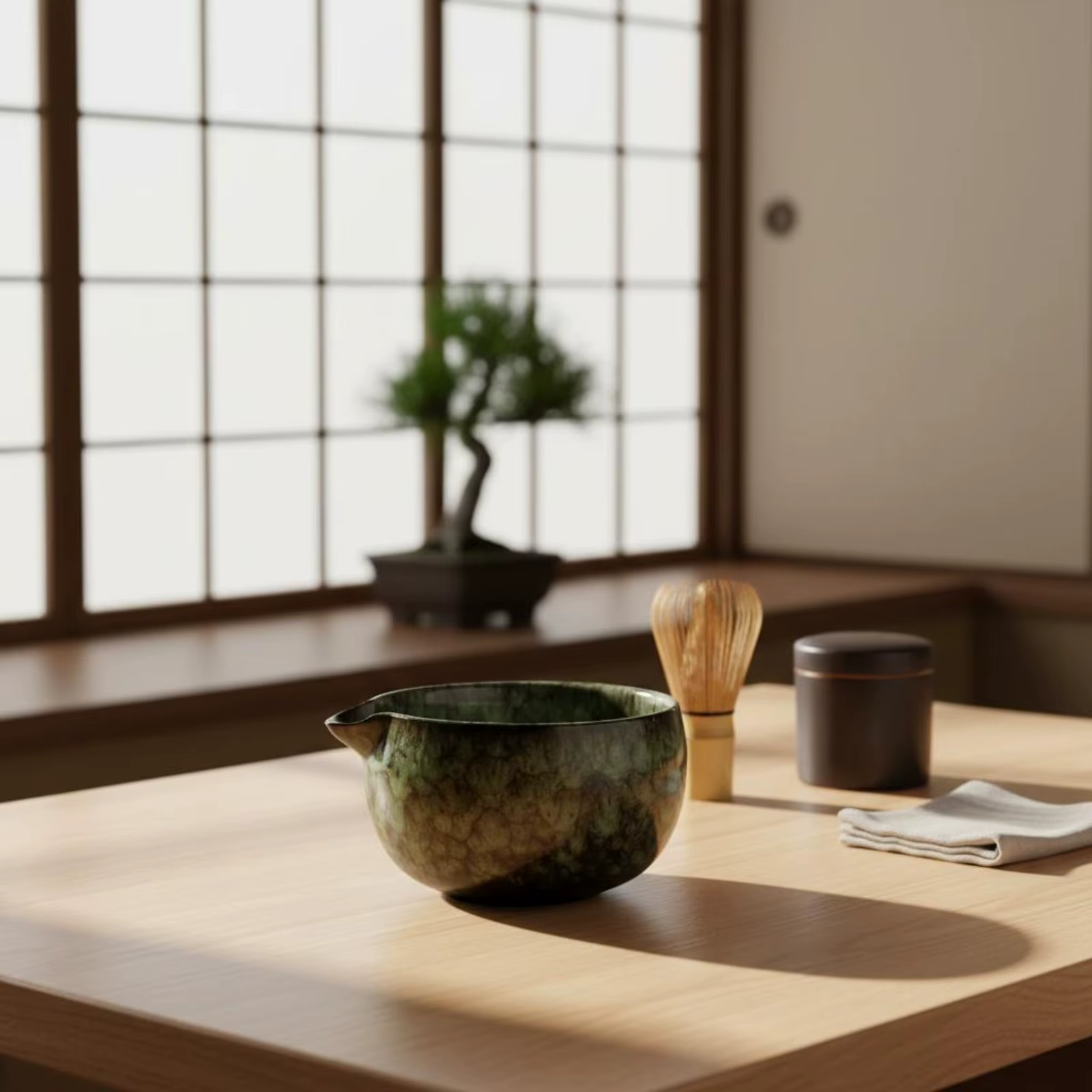 Cuenco cerámica artesanal estilo Song para té matcha – 250ml - imagen 2