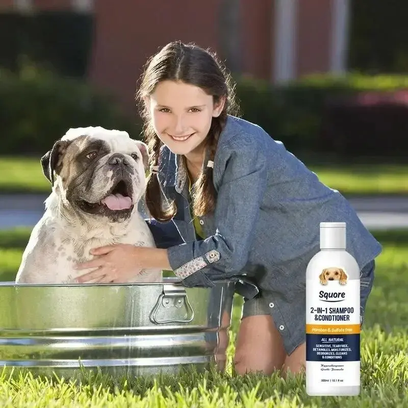 Champú y acondicionador para cachorros 2 en 1, champú hidratante Natural, champú hidratante para perros para pieles sensibles, PH equilibrado - imagen 2