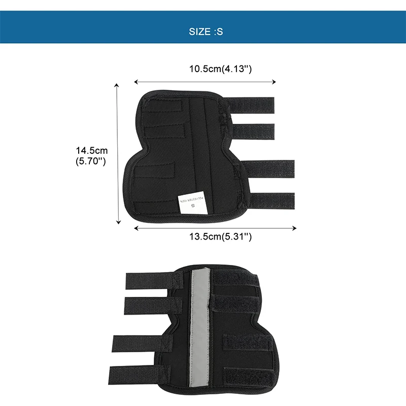 Par de envoltura de soporte para pierna delantera canina para perro, envoltura de manga de compresión para pierna de mascota con tira de Metal, correas reflectantes, varilla de soporte - imagen 3