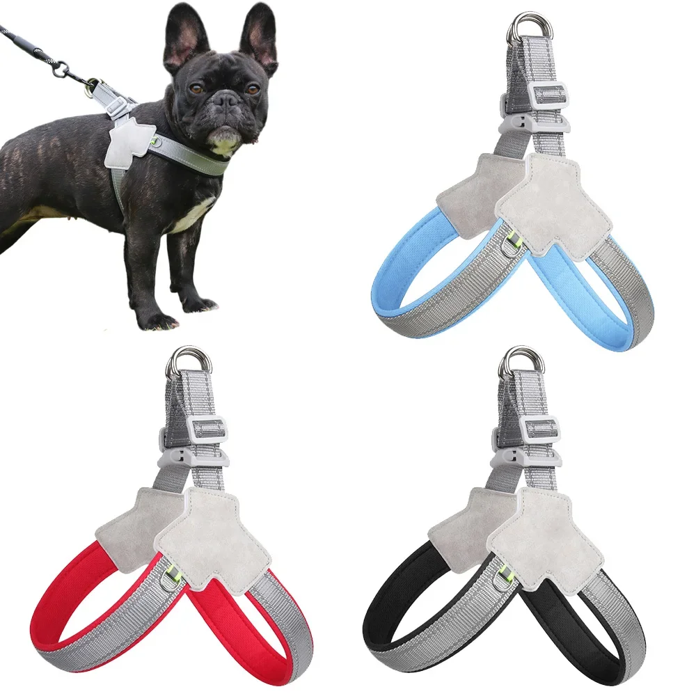 Arneses para perros pequeños, medianos y grandes, para gatos, senderismo, cachorros, correas reflectantes ajustables con clip para el pecho, suministros para mascotas - imagen 5