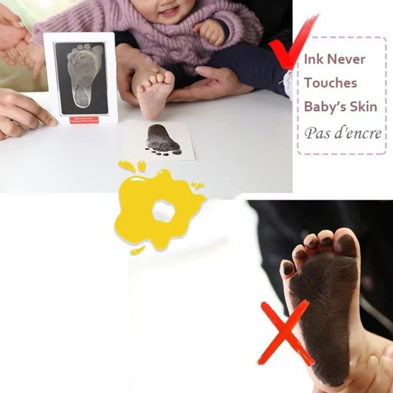 Pet Dog Footprint Handprint Pad Safe Non-toxic Printing Pad Pet Footprint Baby Paw Print Pad Footprint Pad Ink-free - imagen 5