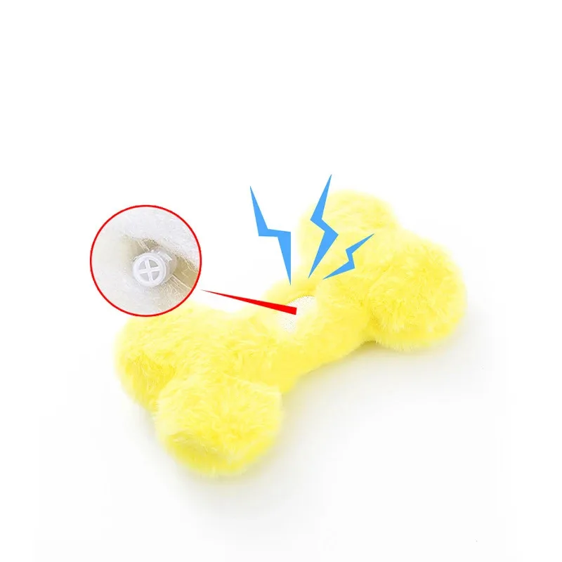 Juguete para perros con diseño de hueso, juguete de peluche para mascotas, juguete interactivo para perros, juguete para gatos, suministros para mascotas, Accesorios juguetes para perros - imagen 5