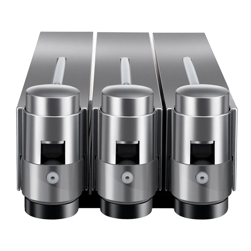 Lamgool-dispensador de jabón Manual montado en la pared, Gel de ducha, detergente de pared para baño y Hotel - imagen 3