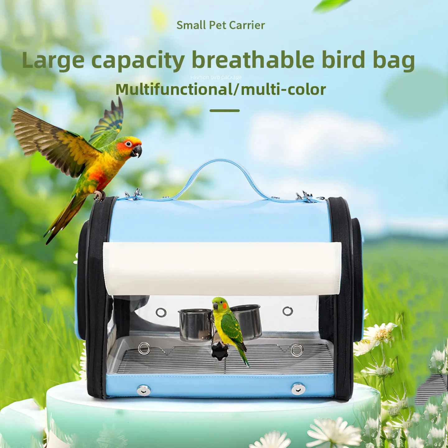 Bolsa transportadora para periquitos y cacatúas – Viaje cómodo - imagen 5