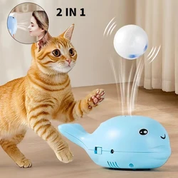 Pelota eléctrica USB para gatos – Juguete interactivo flotante