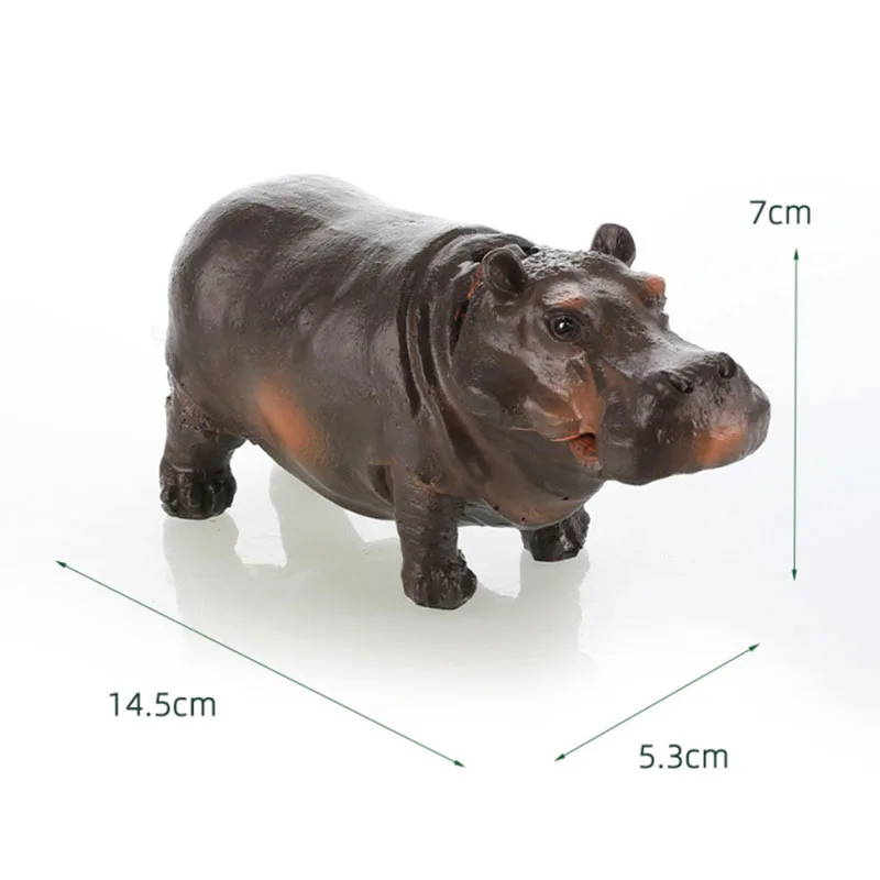 Lindos adornos de hipopótamo, decoración de pecera, burbuja neumática, acuario, paisaje de pecera - imagen 2