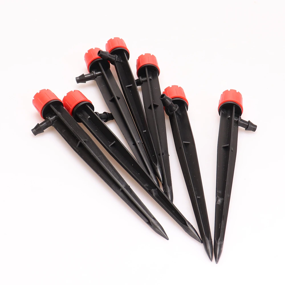 Aspersores de punta ajustables para jardín, sistema de riego por microinstrucción para invernadero, conector emisores de goteo para manguera de 4/7mm, 100 Uds. - imagen 3