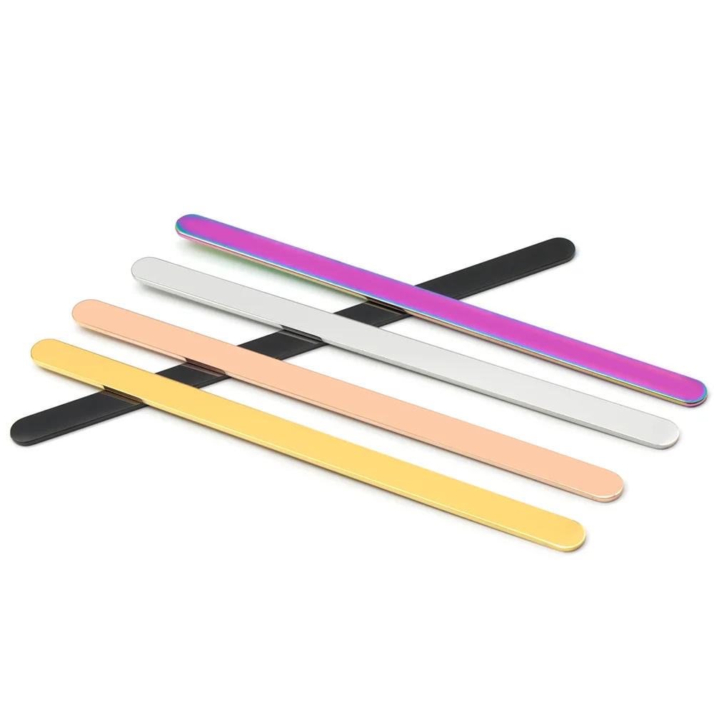 Brazalete abierto de 100mm y 160mm, accesorio de acero inoxidable, tiras rectangulares personalizadas, etiqueta de identificación de nombre, piezas, venta al por mayor - imagen 4