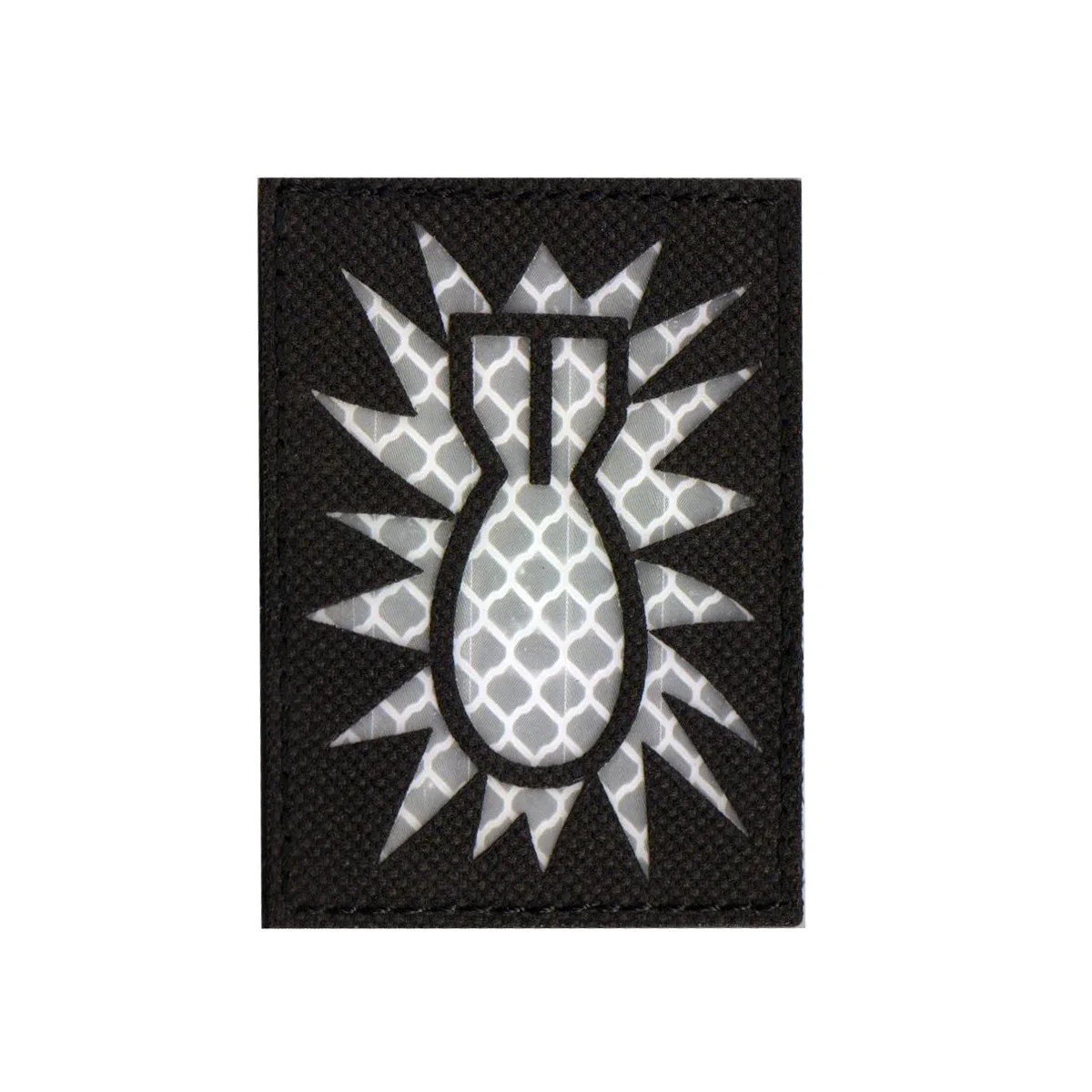 Parche bordado EOD, insignia con emblema, reflectante de luz militar con gancho para mochila de ropa, parches tácticos negros - imagen 3