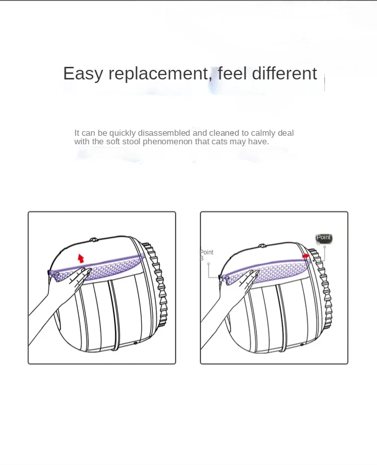 PETKIT-filtro automático para arena de gato, caja de malla con control de accesorios, accesorio para gato - imagen 4