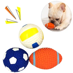 Bola chirriante masticable para perros y gatos – Limpieza dental