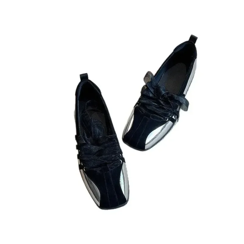 Zapatos planos de Ballet informales para mujer, nuevo estilo, tacón bajo, microfibra, plantilla EVA mejorada, parte inferior de goma, diseño moderno, primavera y otoño - imagen 5