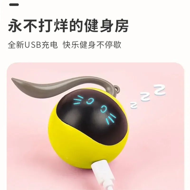Bola mágica para gatos, juguetes eléctricos inteligentes, palo para gatos, bolas de juguete ennegrecidas de Hi, productos para mascotas - imagen 4