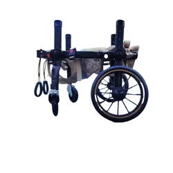 Silla de ruedas para perros con patas traseras paralizadas - 4 ruedas