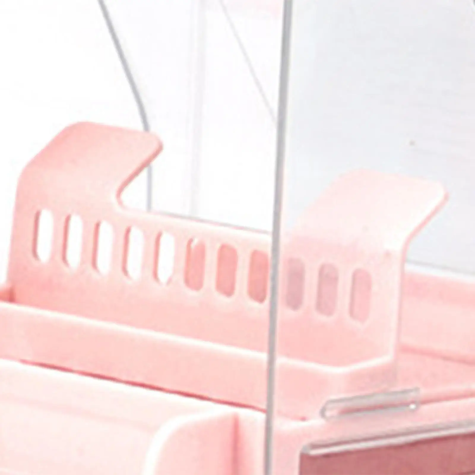 Bird Feeder Clear Hanging Feeding Station for Budgerigar Lovebirds Cockatiel