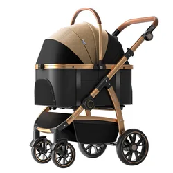 Transportín plegable cómodo para gatos y perros