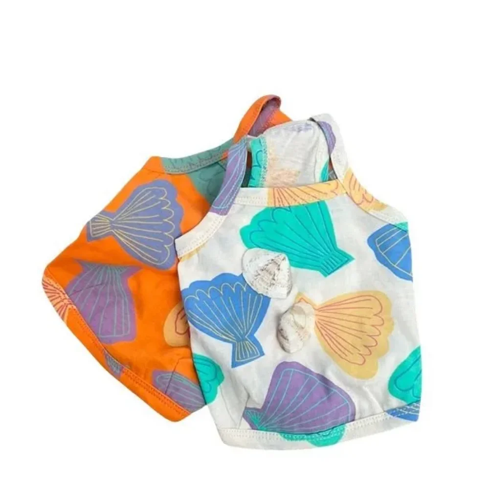 Camiseta sin mangas con estampado de lazo fino para primavera/verano para mascotas, camiseta sin mangas con tirantes para perros, chaleco refrescante para gatos, ropa para cachorros y perros - imagen 5