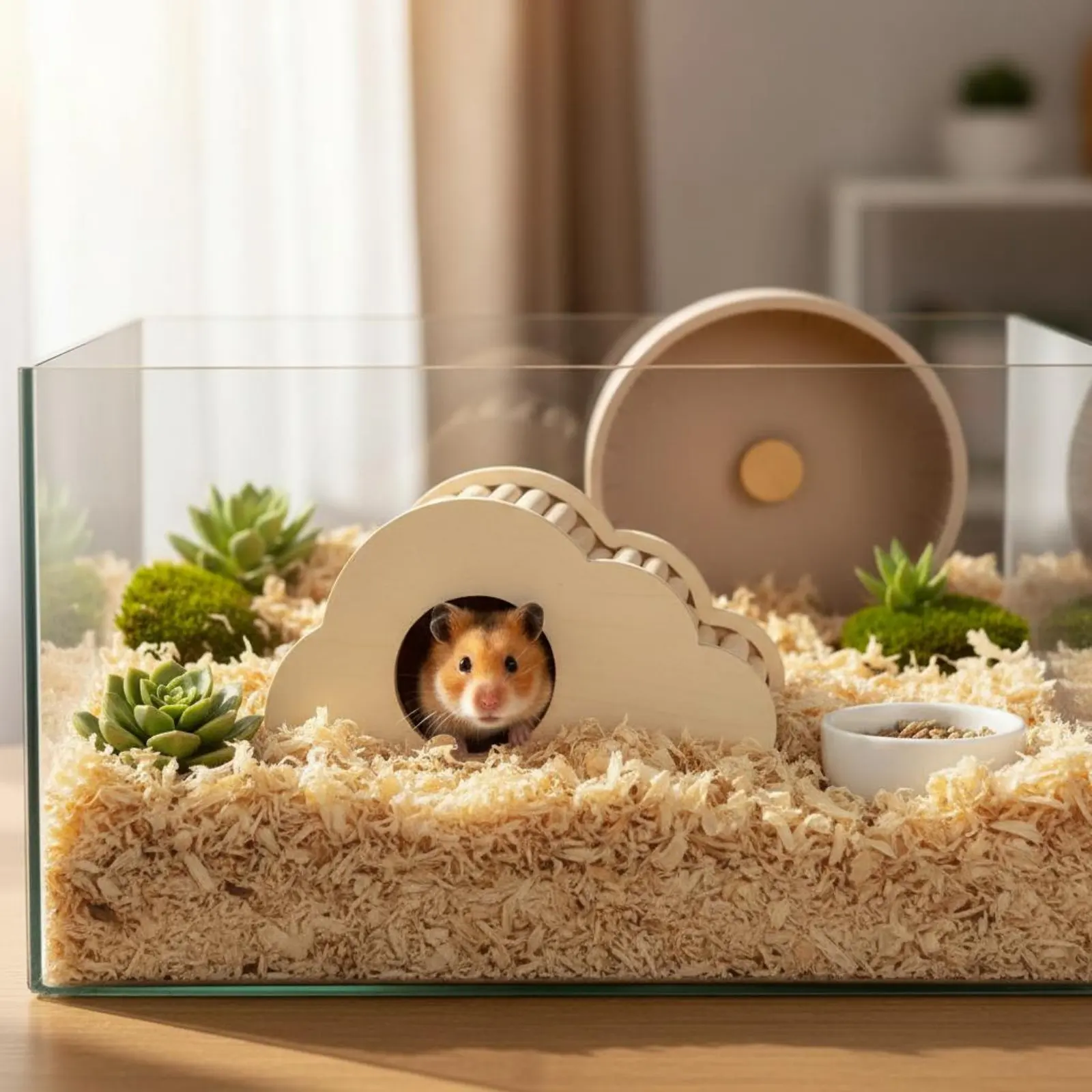 Casita para hámster con rampa de escalada y zona de descanso - imagen 2