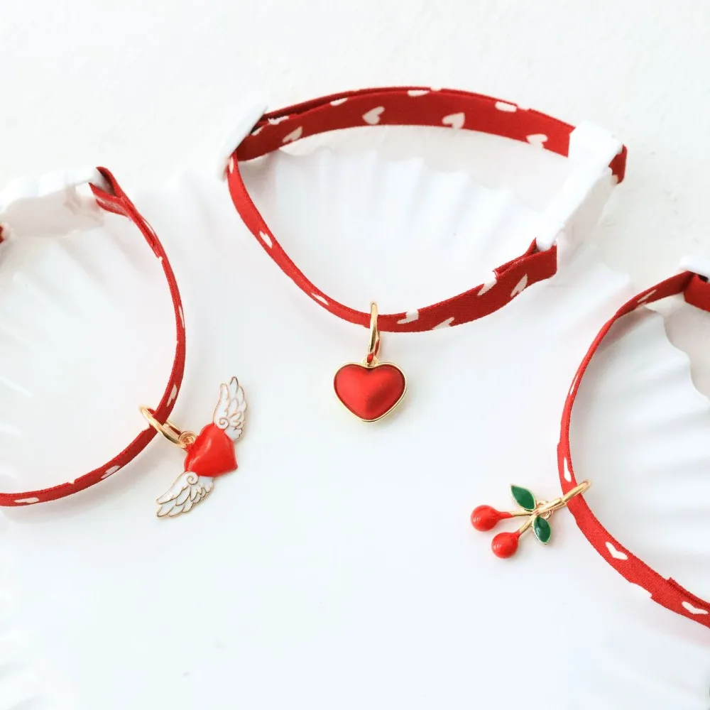 Collar con colgante de corazón para gatos y perros - imagen 2