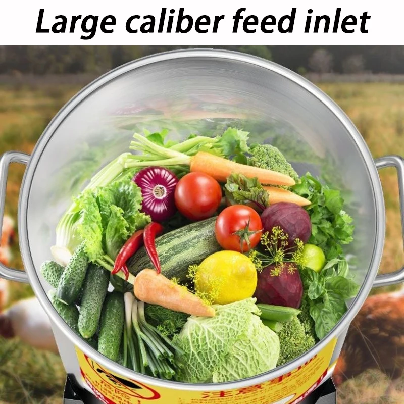 Trituradora de verduras para cría de granja, trituradora eléctrica de verduras de acero inoxidable para pollo, pato, alimentación de ganso, cerdo, cubo, suministro para aves de corral - imagen 5