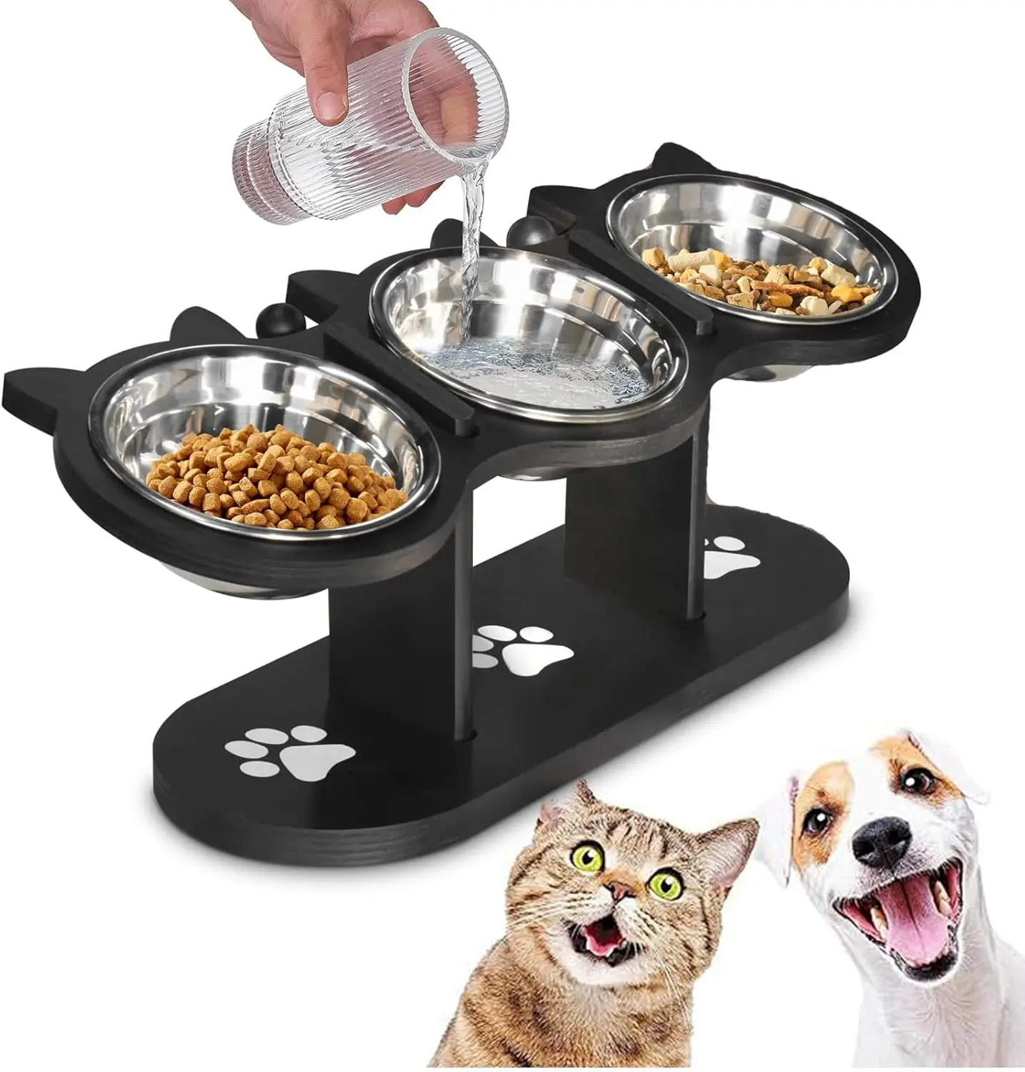 Comedero antivómito elevado para gatos y perros pequeños - imagen 2