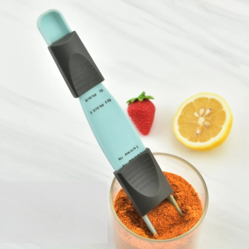 Cuchara ajustable para comida de mascotas con báscula, taza medidora curva para comida de perros y gatos, herramienta de Control de porciones fácil de limpiar para evitar la obesidad - imagen 2