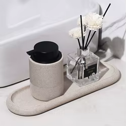 Organizador de baño impermeable para tocador con base antideslizante